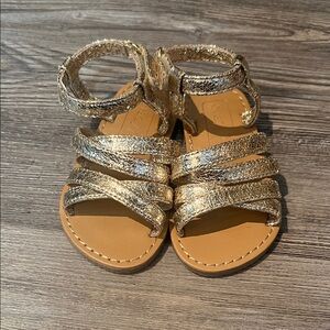 Crazy 8 Glittery Gold Kids Sandals